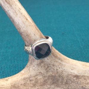 Black and silver ring